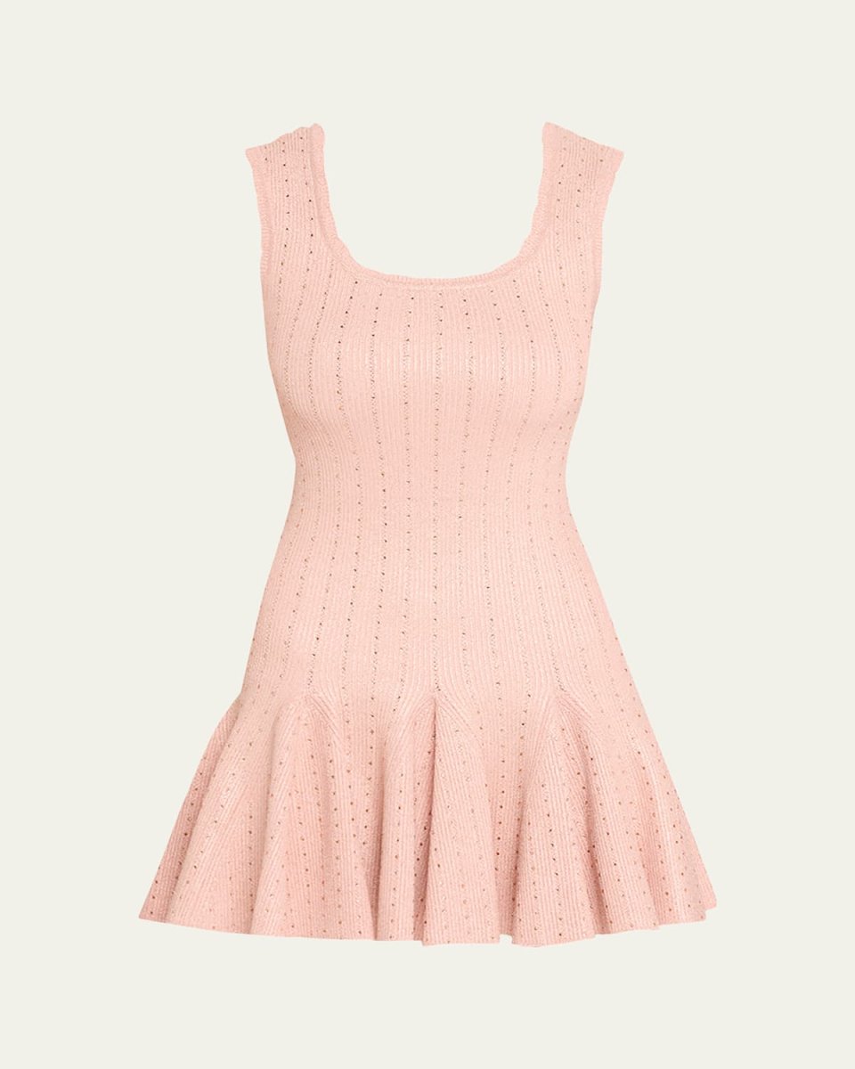 Maryanne Metallic Knit Mini Dress